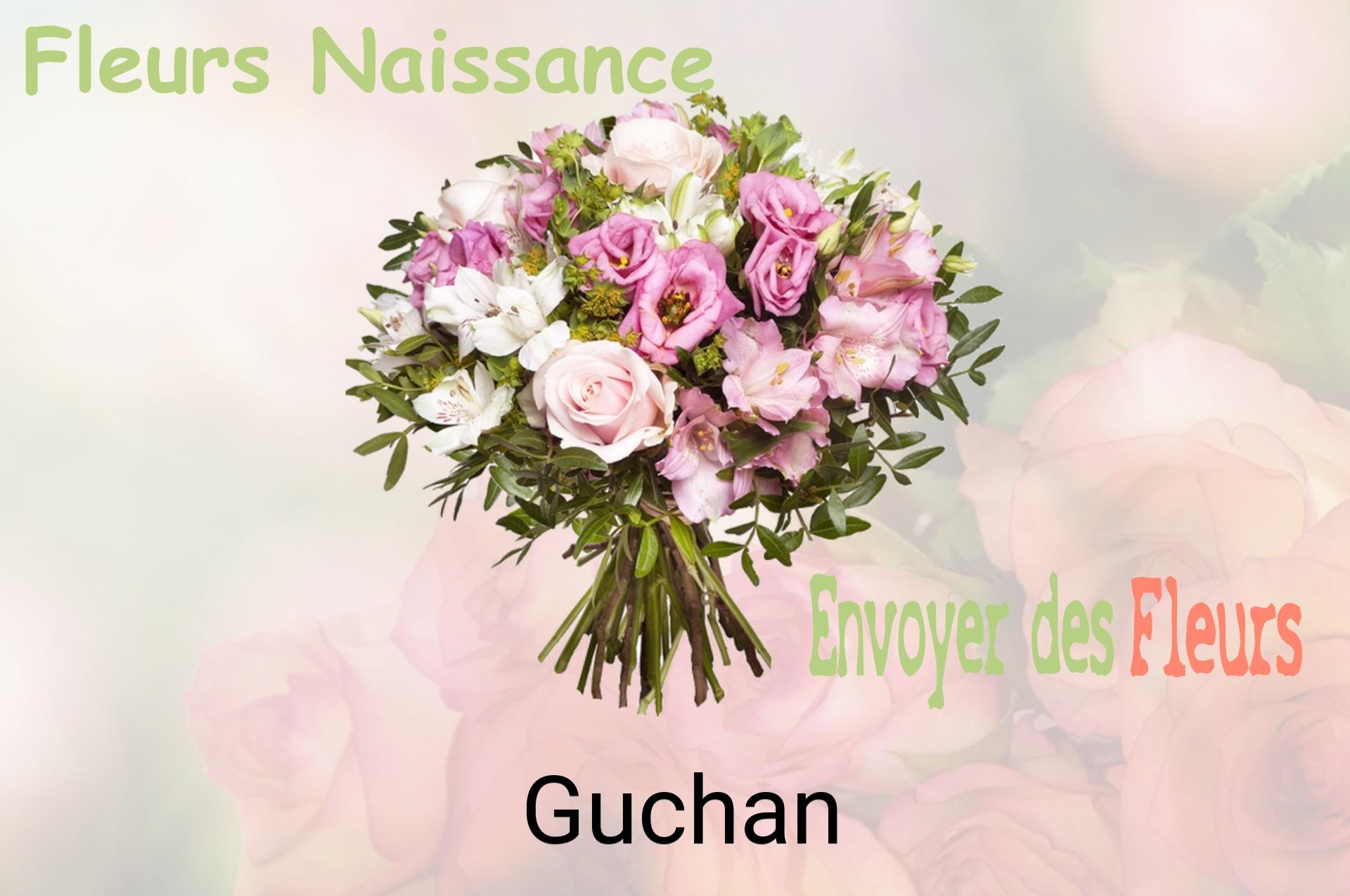 Bouquet de fleurs de naissance livré à Guchan